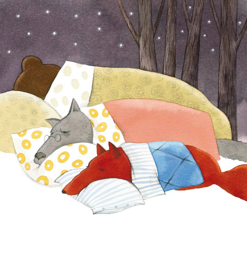 Ellen Niit. „Jutt jänesepojast, kes ei tahtnud magama jääda”, Tiritamm, 2007, akvarell, pliiats