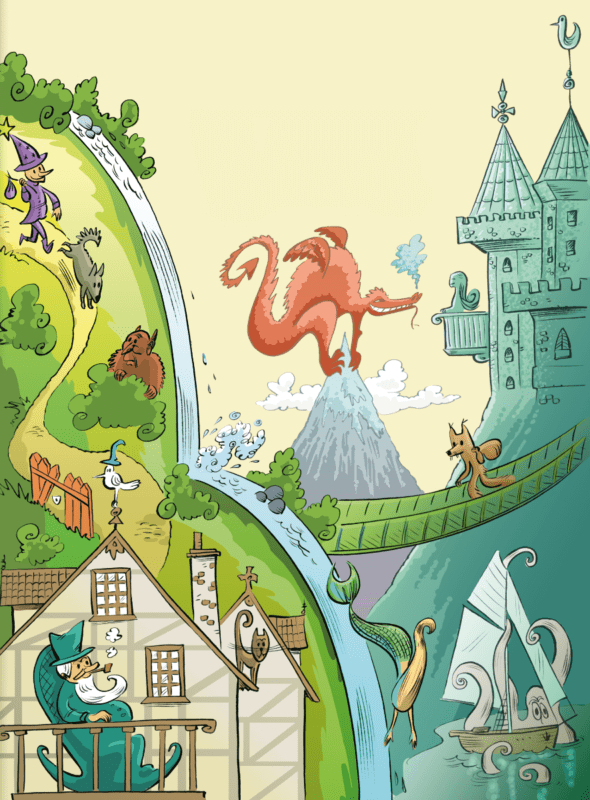 Fairytales and Legends From Wales, Odamees, 2009, ink, digital treatment
